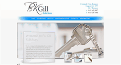 Desktop Screenshot of bkgillsolicitors.com